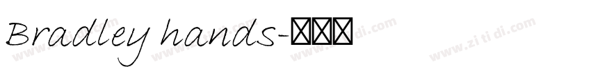 Bradley hands字体转换